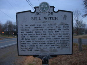 Bell Witch Signage from Tennessee